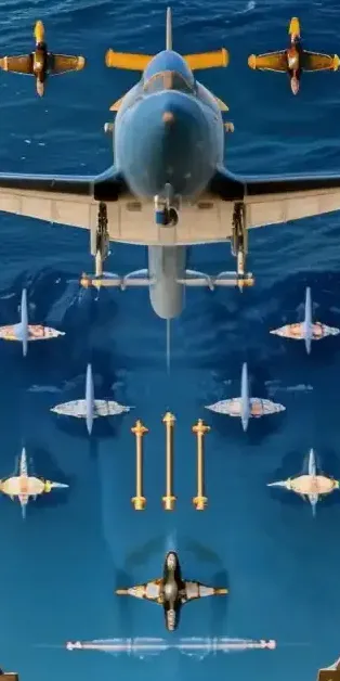 Laser array beam